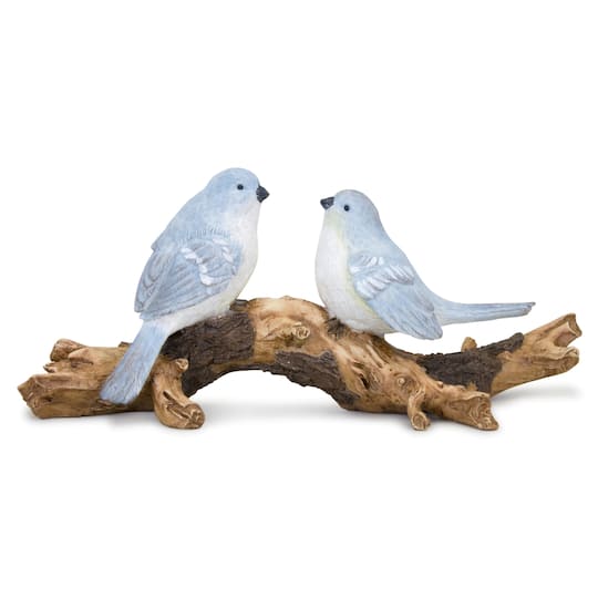 9.5&#x22; Birds on Branch Tabletop Figurine